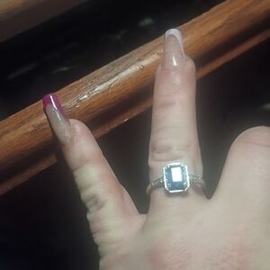 Elegant Sapphire And diamond Ring